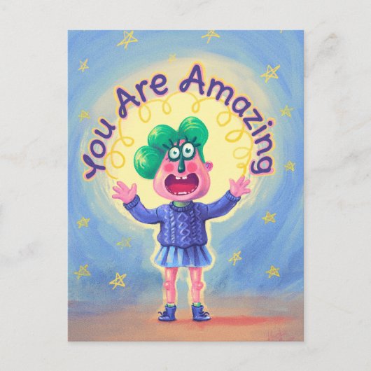 Du bist Phantastisch Postkarte (Vorderseite)