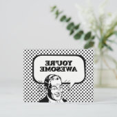 DU BIST PHANTASTISCH POSTKARTE (Stehend Vorderseite)