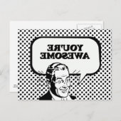 DU BIST PHANTASTISCH POSTKARTE (Vorne/Hinten)