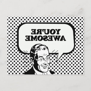 DU BIST PHANTASTISCH POSTKARTE