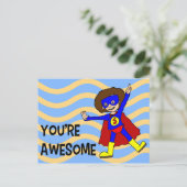 Du bist Phantastisch Postkarte (Stehend Vorderseite)