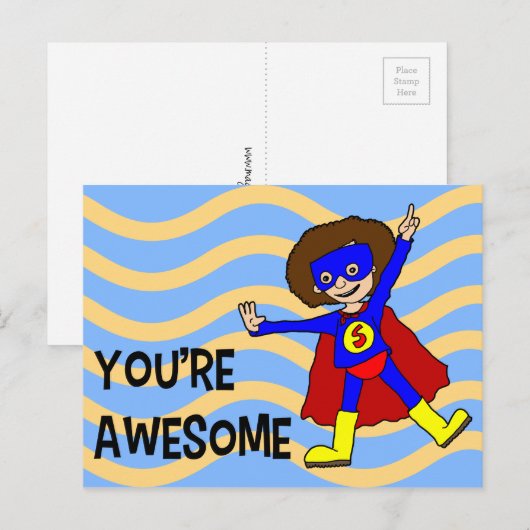 Du bist Phantastisch Postkarte (Vorne/Hinten)