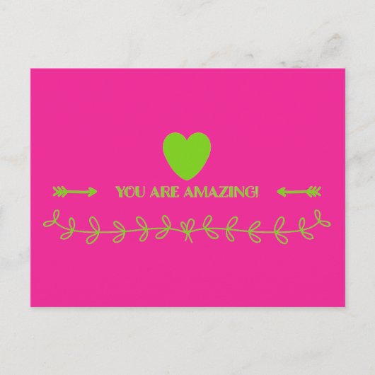 Du bist Phantastisch! Postkarte (Vorderseite)