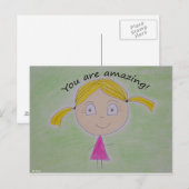 Du bist phantastisch! postkarte (Vorne/Hinten)