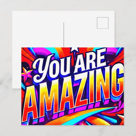 Du bist Phantastisch Postkarte (Vorne/Hinten)