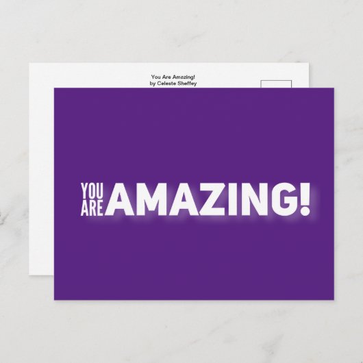 Du bist phantastisch! postkarte (Vorne/Hinten)