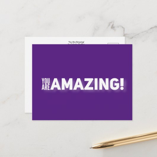 Du bist phantastisch! postkarte (Vorderseite/Rückseite Beispiel)