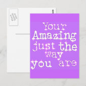 Du bist Phantastisch Postkarte (Vorne/Hinten)