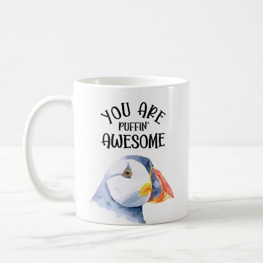 du bist phantastisch Puffin Kaffeetasse (Links)