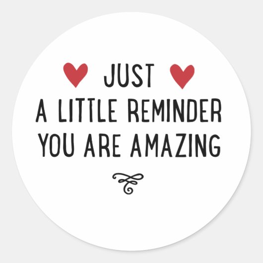 Du bist phantastisch runder aufkleber (Vorderseite)