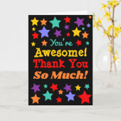 Du bist Phantastisch! Vielen Dank für Ihren Stern Karte (Gelbe Blume)