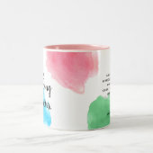 Du bist phantastische Mama | Farbenfrohe Aquarells Zweifarbige Tasse (Mittel)
