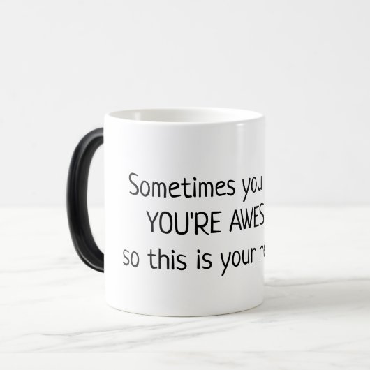 Du bist Phantastische Tasse (Vorderseite Links)