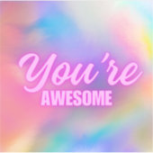 Du bist Phantastischer Aufkleber (Vorderseite)