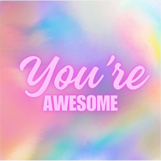 Du bist Phantastischer Aufkleber (Vorderseite)