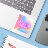 Du bist Phantastischer Aufkleber (Laptop mit iPhone)