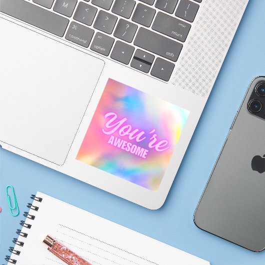 Du bist Phantastischer Aufkleber (Laptop mit iPhone)