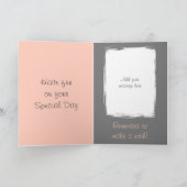 Du bist phantastischer Foto Name Graukorallen Gebu Karte (Innenseite)