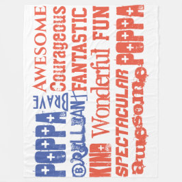 Du bist Phantastischer Individuelle Name Red White Fleecedecke