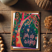 Du bist Phantastischer Whimsikbaum Karte