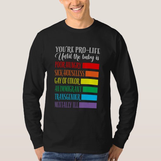 Du bist Pro Life Bekleidung T-Shirt (Vorderseite)