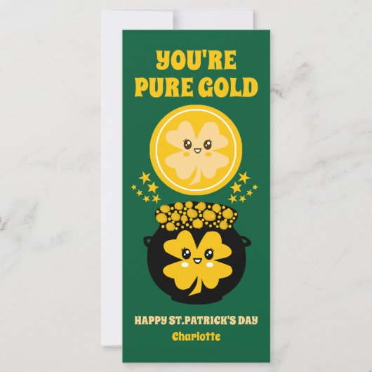 Du bist pur Gold St. Patrick's Day Pot of Gold (Vorderseite)