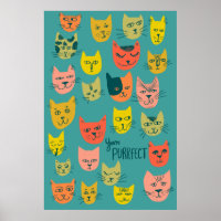 Du bist Purfect! Farbenfrohe, verrückte Katzen-Ill