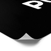 Du bist Purrdy Funny Cat Pun Dark BG Poster (Ecke)