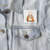 du bist purrfect - orange Katzen Abzeichen Button (Beispiel)