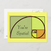 Du bist räumlich postkarte (Vorne/Hinten)