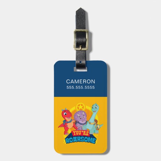 Du bist Roarsome | Dino Ranch Gepäckanhänger (Vorderseite vertikal)