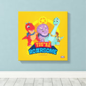 Du bist Roarsome | Dino Ranch Leinwanddruck (Insitu (Holzboden))