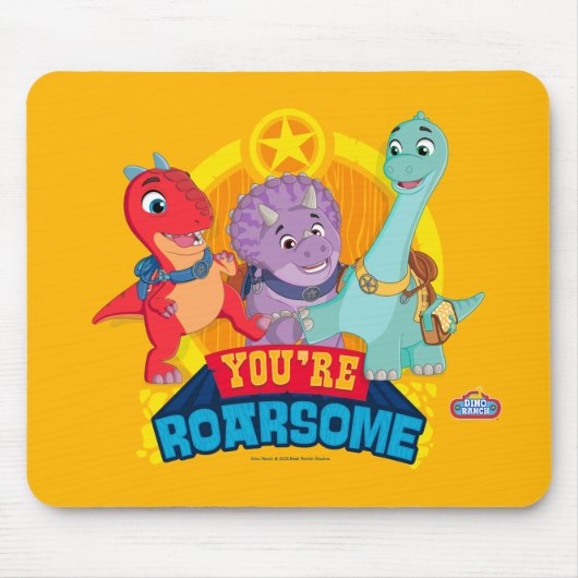 Du bist Roarsome | Dino Ranch Mousepad (Vorne)