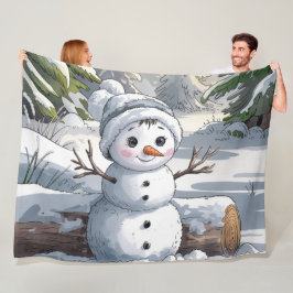 Du bist schneeniedlich fleecedecke