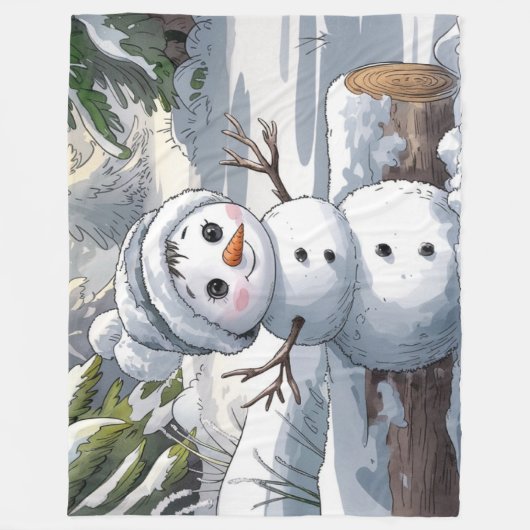 Du bist schneeniedlich fleecedecke (Vorderseite)