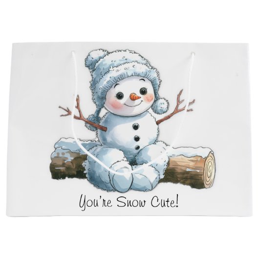 Du bist schneeniedlich große geschenktüte (Vorderseite)