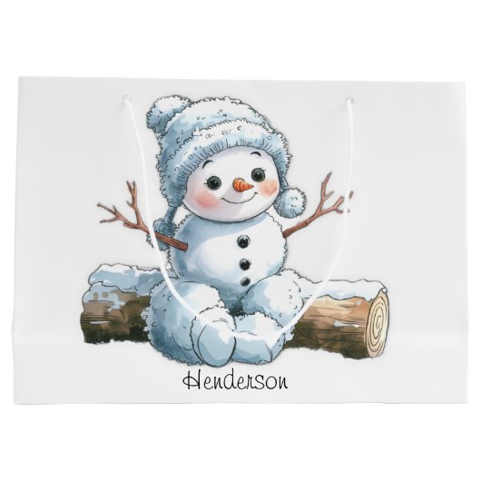 Du bist schneeniedlich große geschenktüte (Rückseite)