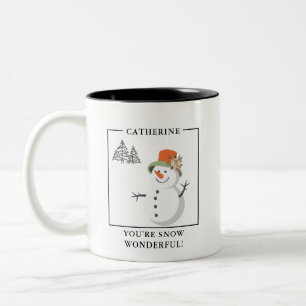 „Du bist Schneewunderbar!“ Personalisierte Tasse