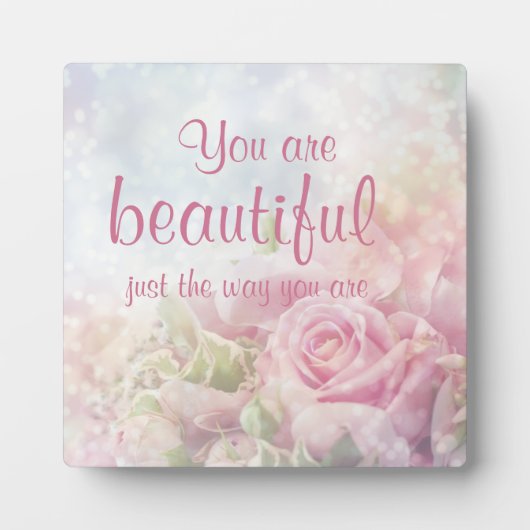 Du bist schön, genau wie du zitierst fotoplatte (Vorderseite)