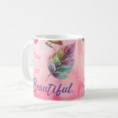 Du bist schön kaffeetasse (Vorderseite Links)