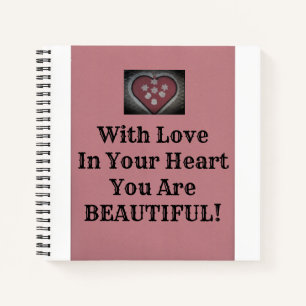 Du bist schön! notizblock