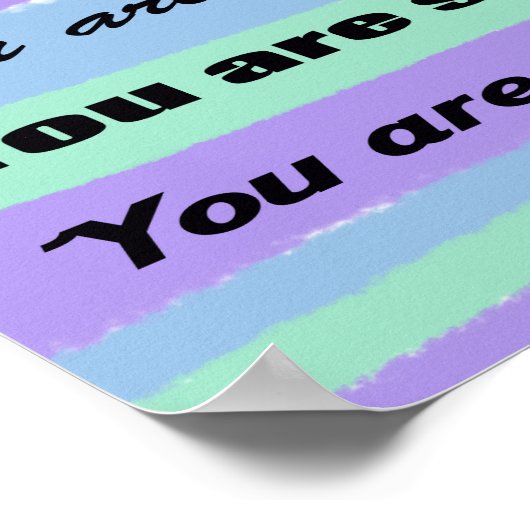 Du bist schön poster (Ecke)