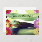 Du bist schön postkarte (Vorne/Hinten)