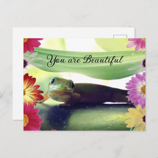 Du bist schön postkarte (Vorne/Hinten)