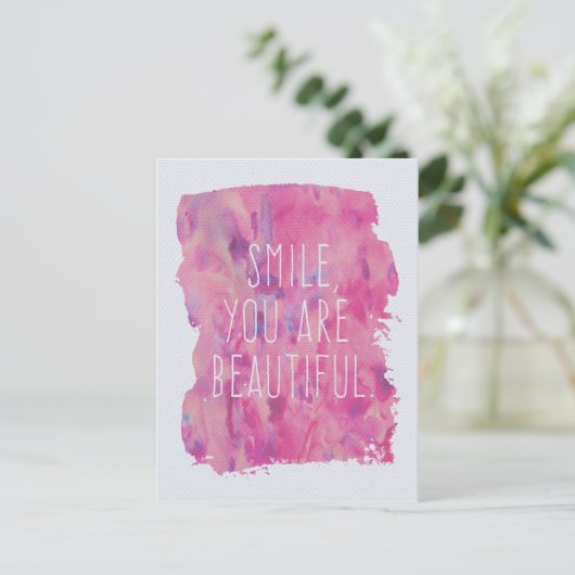 Du bist schön postkarte (Stehend Vorderseite)