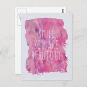 Du bist schön postkarte (Vorne/Hinten)