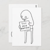 du bist schön postkarte (Vorne/Hinten)
