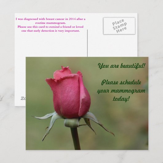 Du bist schön! postkarte (Vorne/Hinten)