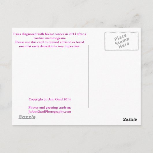 Du bist schön! postkarte (Rückseite)