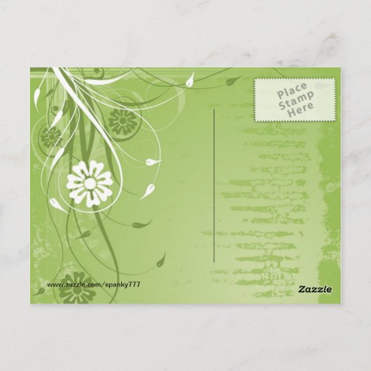 Du bist schön postkarte (Rückseite)